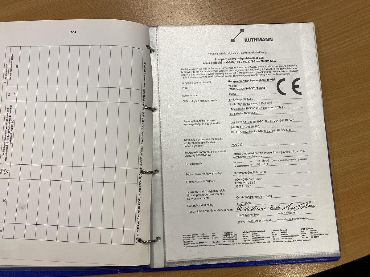 Gebruikt 2008 Ruthmann TB220, Auto hoogwerker, 22 meter
