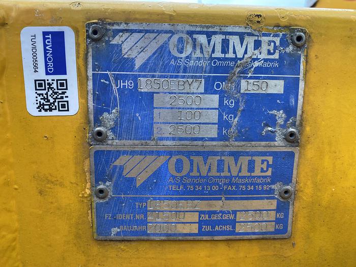 Gebruikt 2000 Omme 1850EBZ, Aanhanger hoogwerker, 18,5 meter