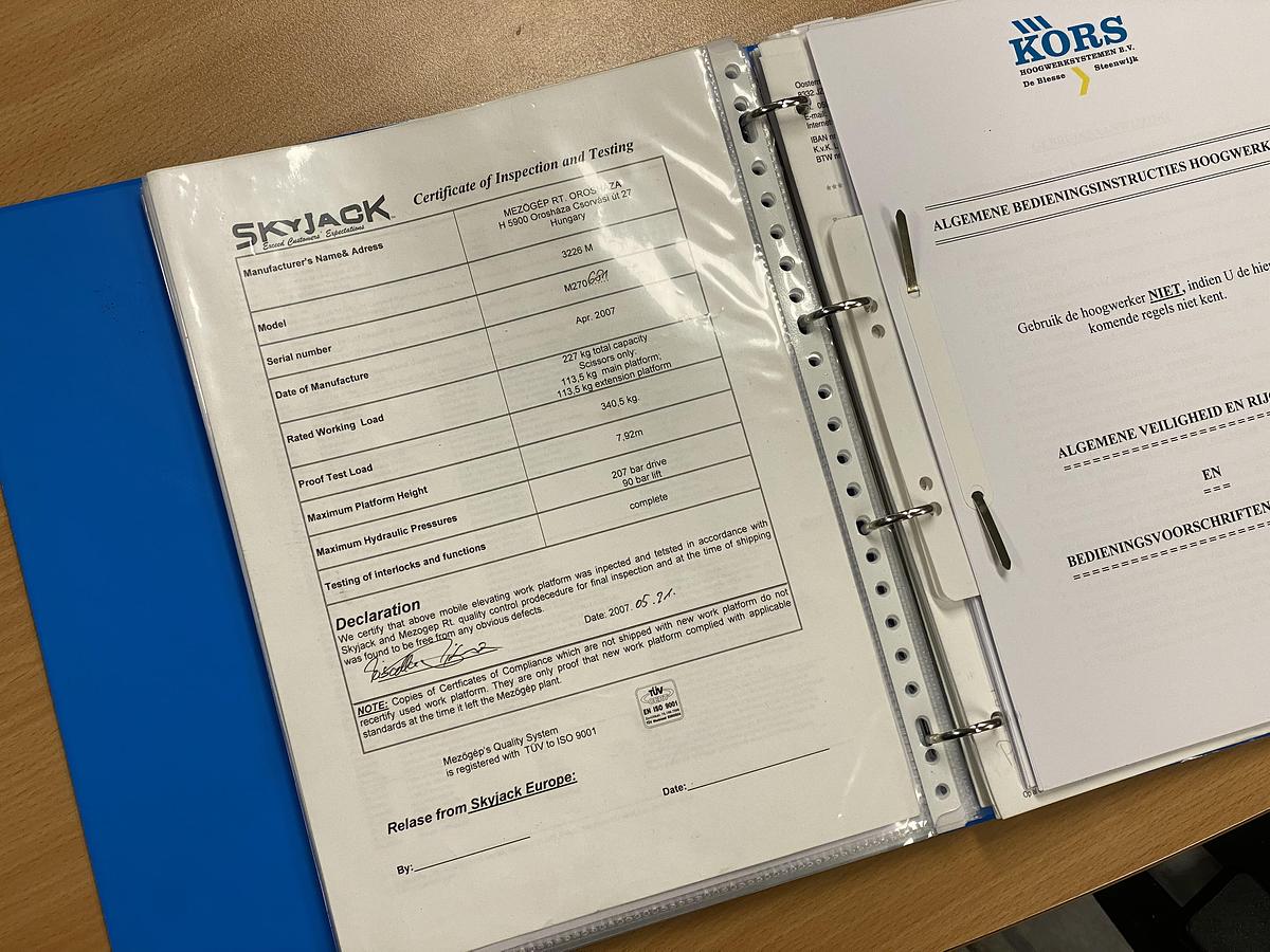 Gebruikt 2007 Skyjack SJIII3226M, Schaar hoogwerker, 10 meter