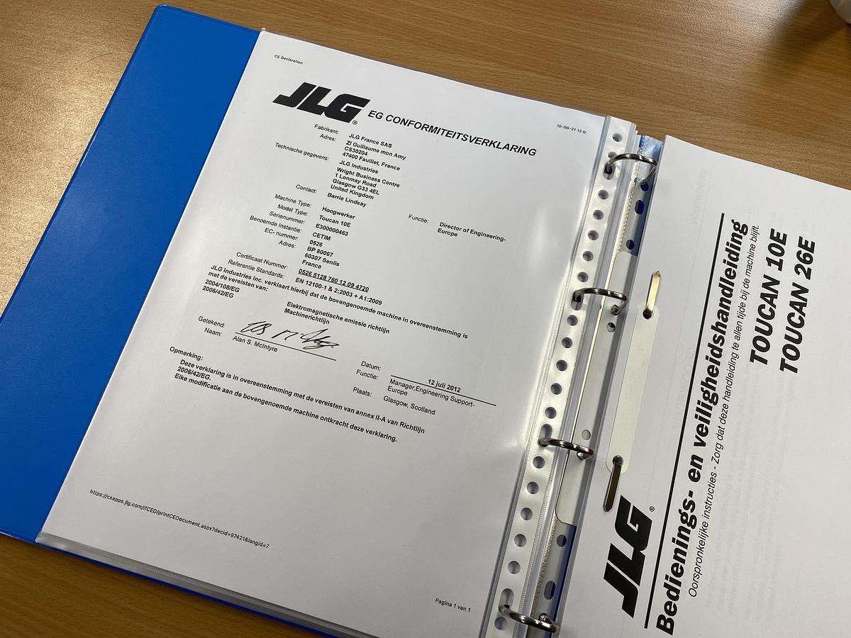 Gebruikt 2012 JLG Toucan 10E, Mast hoogwerker, 10meter