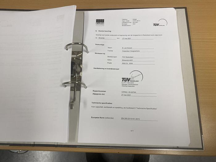 Gebruikt 2021 Niftylift 120TE, Aanhanger hoogwerker, 12 meter