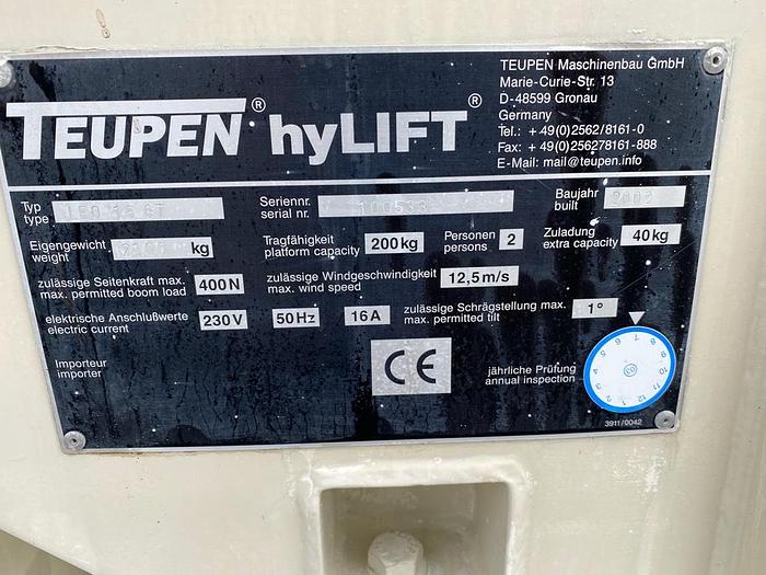 Gebruikt Teupen HyLift LEO 16 GT, Spin hoogwerker
