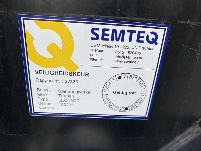 Gebruikt 2013 Teupen LEO 15 GT, Spin Hoogwerker