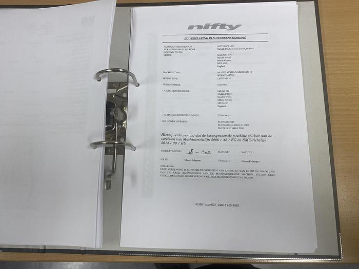 Gebruikt 2021 Niftylift 120TE, Aanhanger hoogwerker, 12 meter