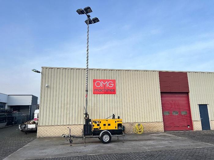 Gebruikt Atlas Copco QAS 14, Generator + Lichtmast / Light tower