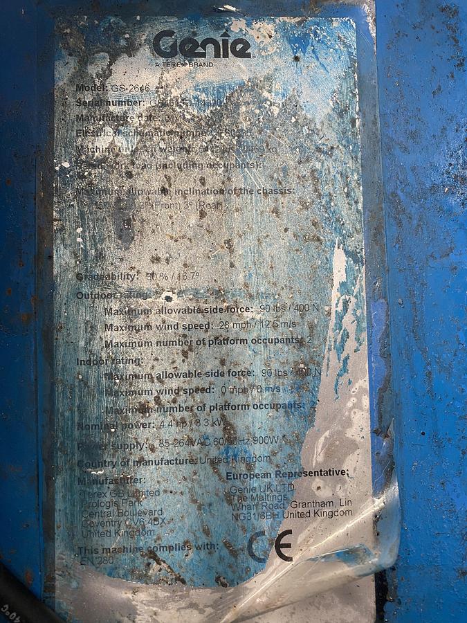 Gebruikt 2015 Genie GS2646, Schaar hoogwerker, 10 meter