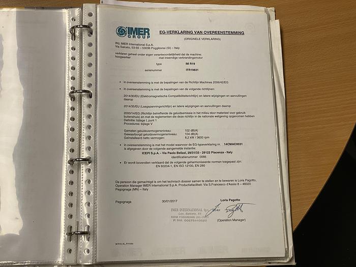 Gebruikt 2017 Imer IMR 19 D, Spin hoogwerker