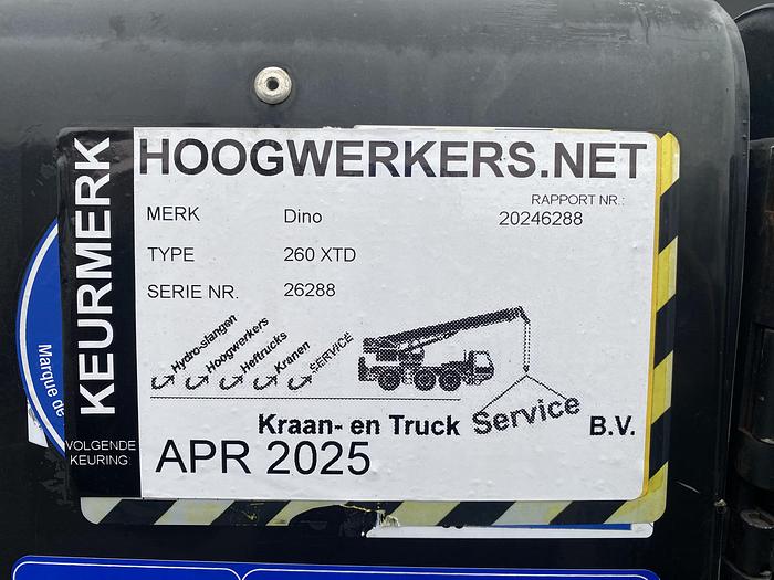 Gebruikt 2010 Dino 260 XTD, Aanhangwagen hoogwerker, 26 meter