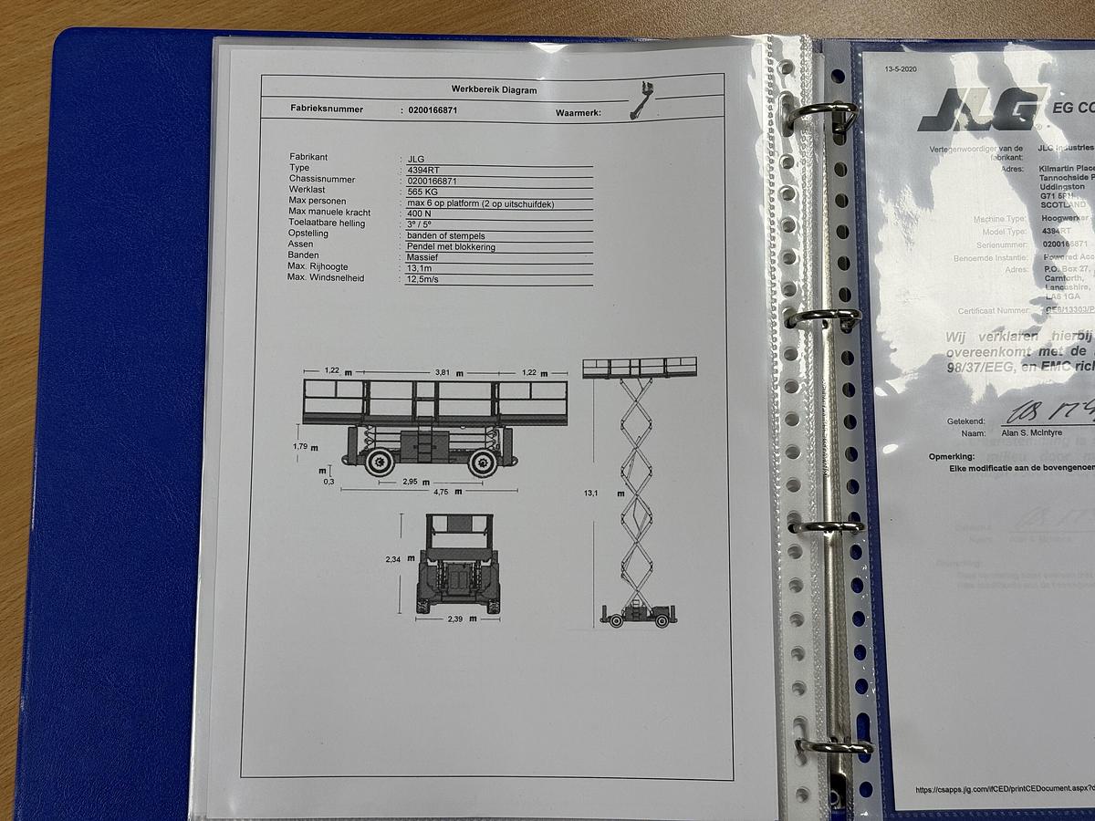 Gebruikt 2007 JLG 4394RT, Schaarhoogwerker, 15 meter