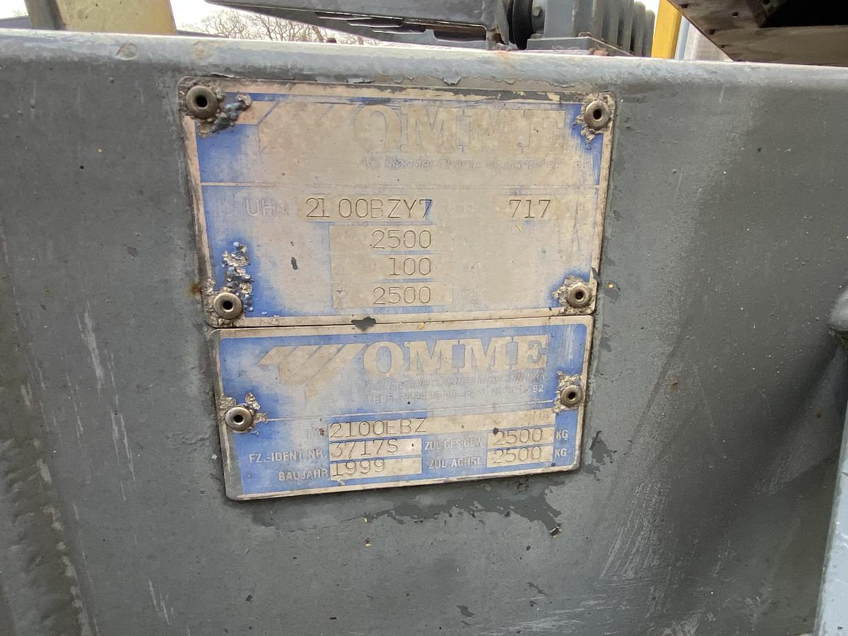Gebruikt 1999 Omme 2100 EBZ, Aanhanger Hoogwerker, 21 meter