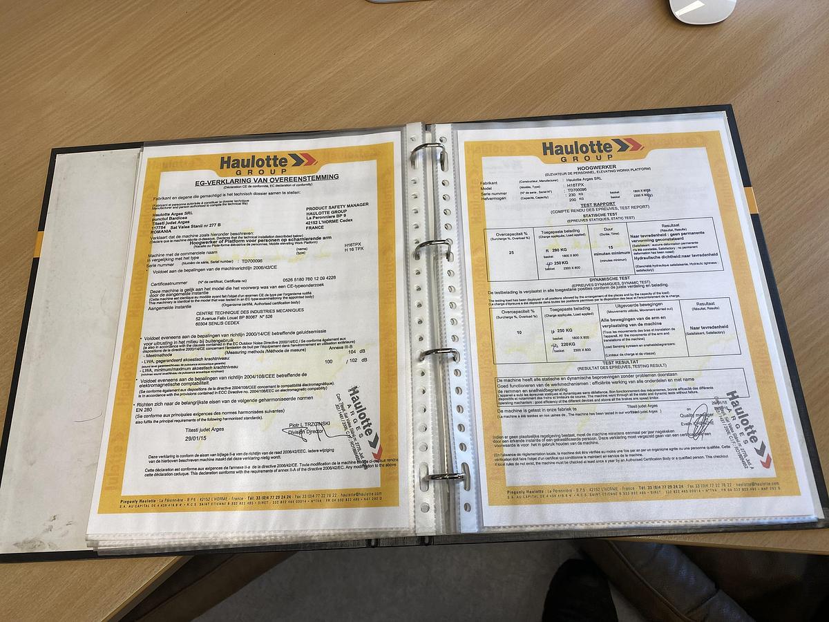 Gebruikt 2015 Haulotte H16TPX, Hoogwerker, 16 meter