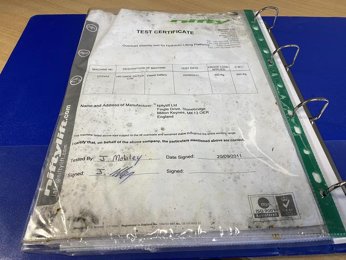 Gebruikt 2011 Niftylift HR12 NDE, Hoogwerker, Bi-energy, 12 meter