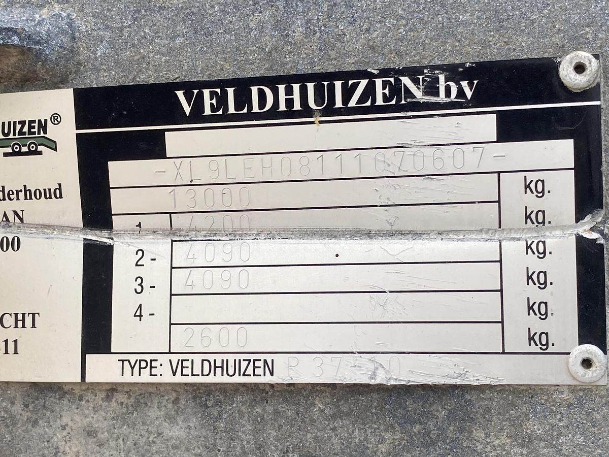 Gebruikt 2008 Iveco + Veldhuizen, BE-Combi, 15.000 kg.
