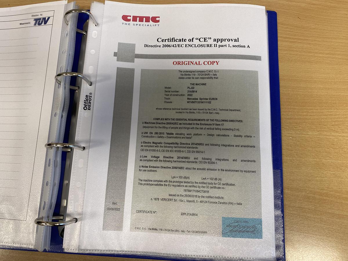 Gebruikt 2022 CMC PLJ22, Auto hoogwerker