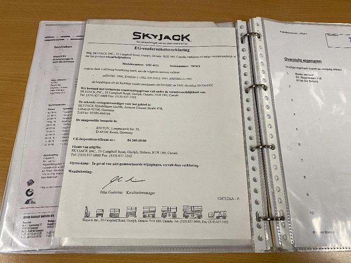 Gebruikt SkyJack SJ III 4626, schaarhoogwerker, 10 meter