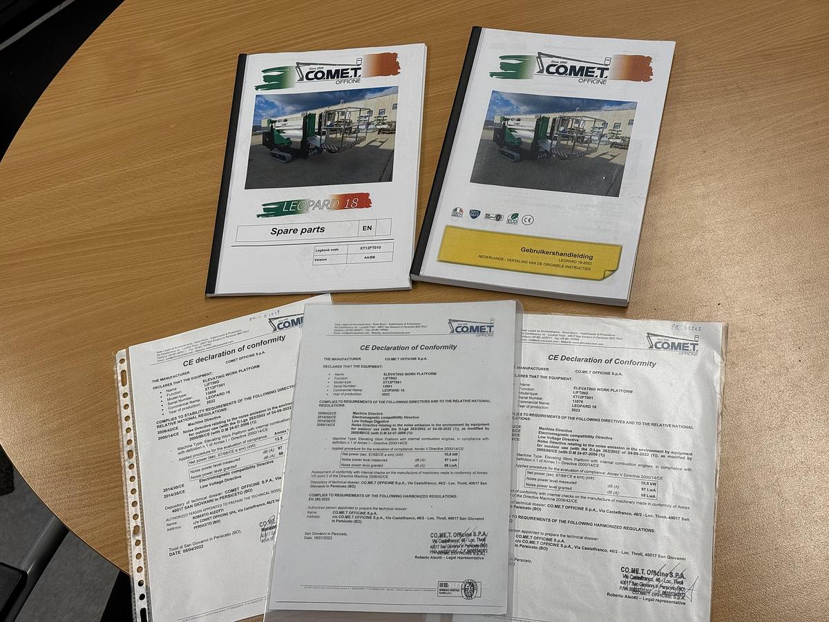 Gebruikt 2023 Comet Leopard 18, Spin Hoogwerker, 4 stuks