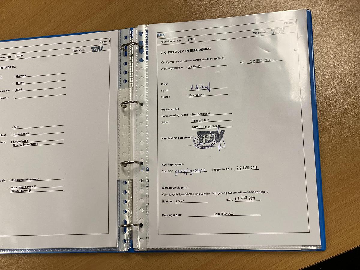 Gebruikt 2019 Omme 1650EB, Aanhanger hoogwerker, 16,5 meter