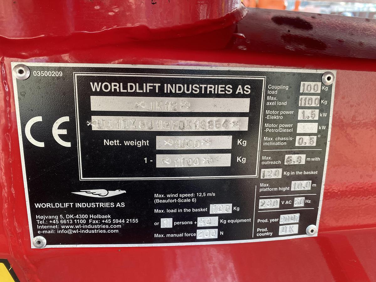 Gebruikt 2007 Denka-Lift DK8 JR12, Aanhanger Hoogwerker, 12 meter