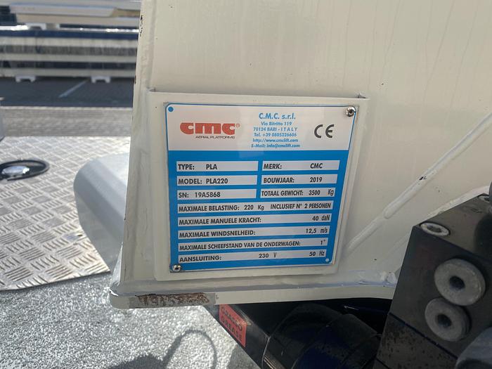 Gebruikt 2019 CMC PLA 220, Auto hoogwerker