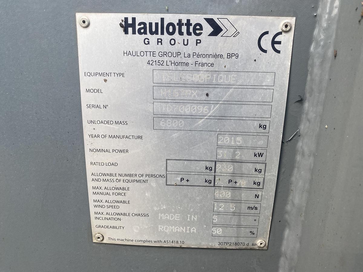 Gebruikt 2015 Haulotte H16TPX, Hoogwerker, 16 meter