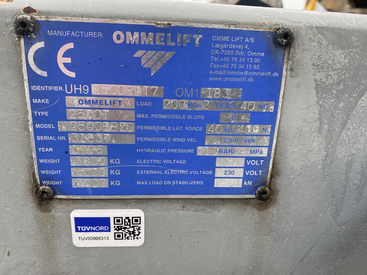 Gebruikt 1996 Omme 2500 EBDZ, Aanhanger hoogwerker, 25 meter