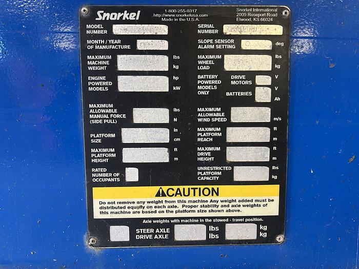 Gebruikt 2008 Snorkel AB50JRTKU, Hoogwerker, 4x4, 17 meter