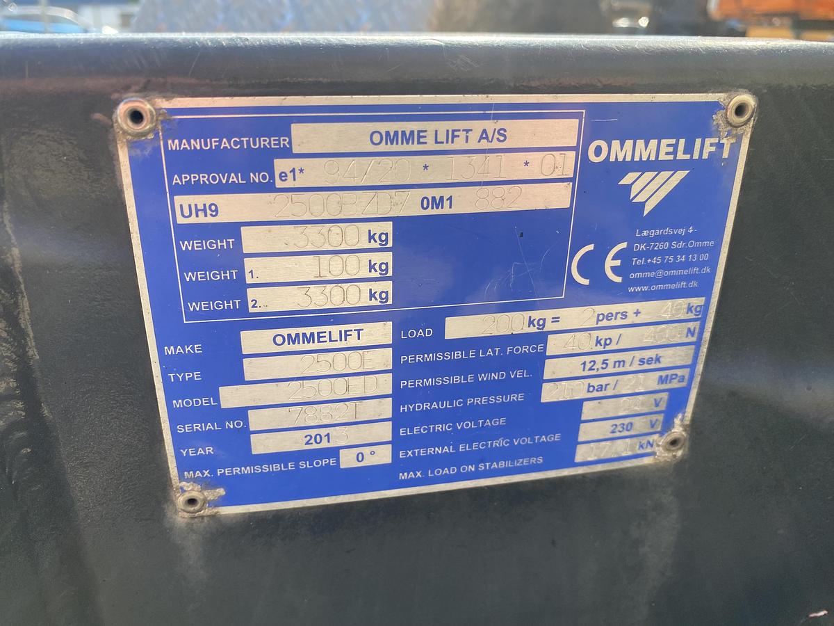Gebruikt 2005 Omme 2500 ED, Aanhanger hoogwerker, 25 meter