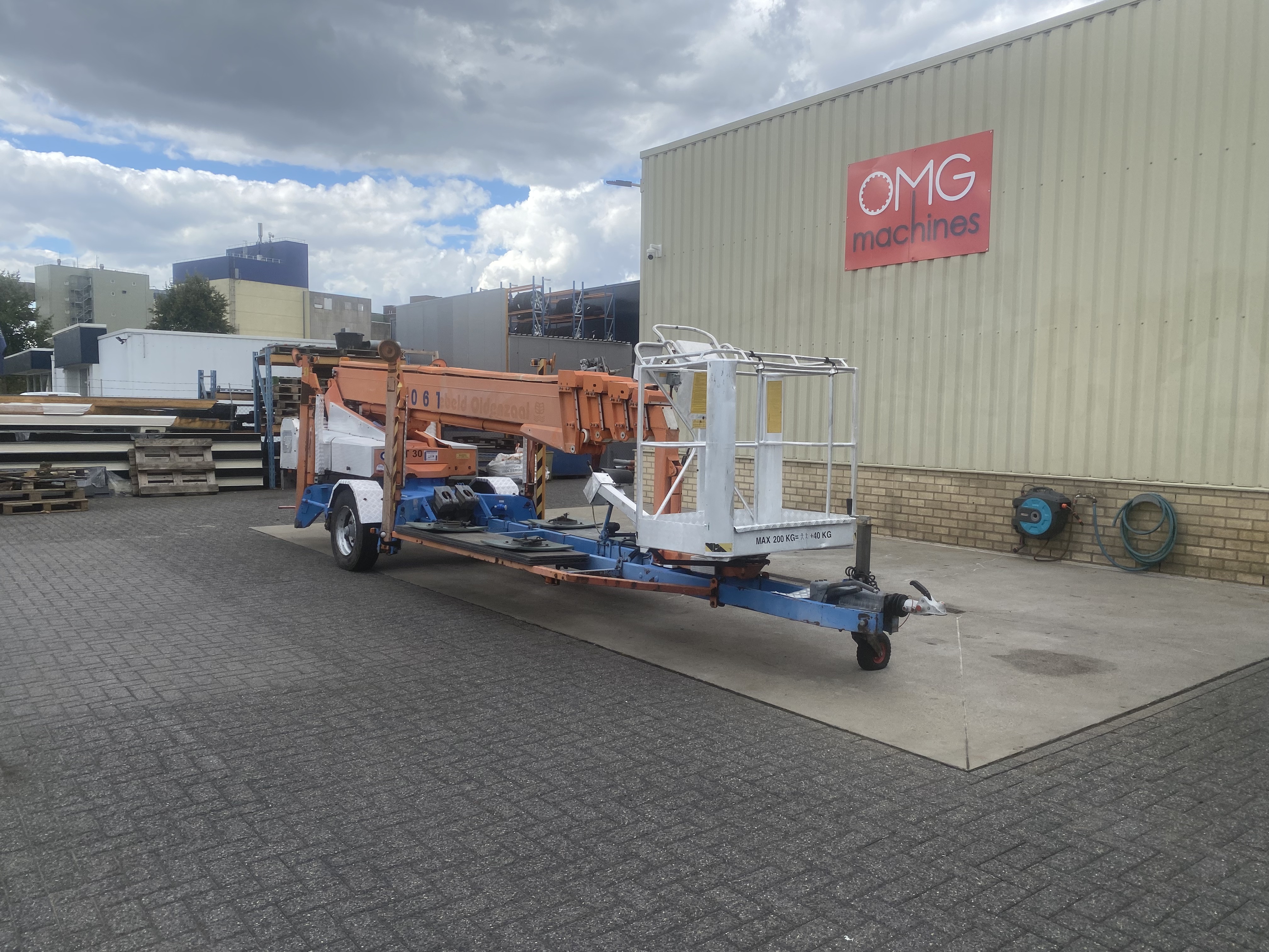 Gebruikt 1997 Omme 2500 EBDZ, Aanhanger hoogwerker
