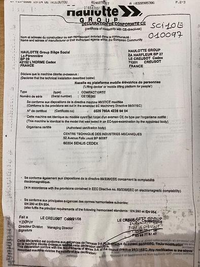 Gebruikt Haulotte Compact 10 RTE, 4x4 Schaar hoogwerker, Elektro