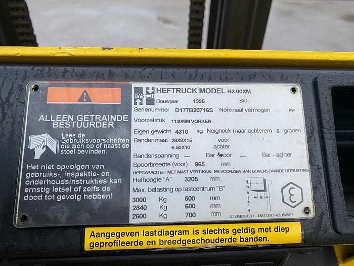 Gebruikt Hyster H 3.00 XM, Heftruck, 3 ton, LPG