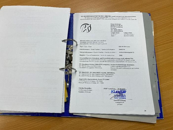 Gebruikt Klaas K20-30 TS Premium, Dakdekker bouwkraan