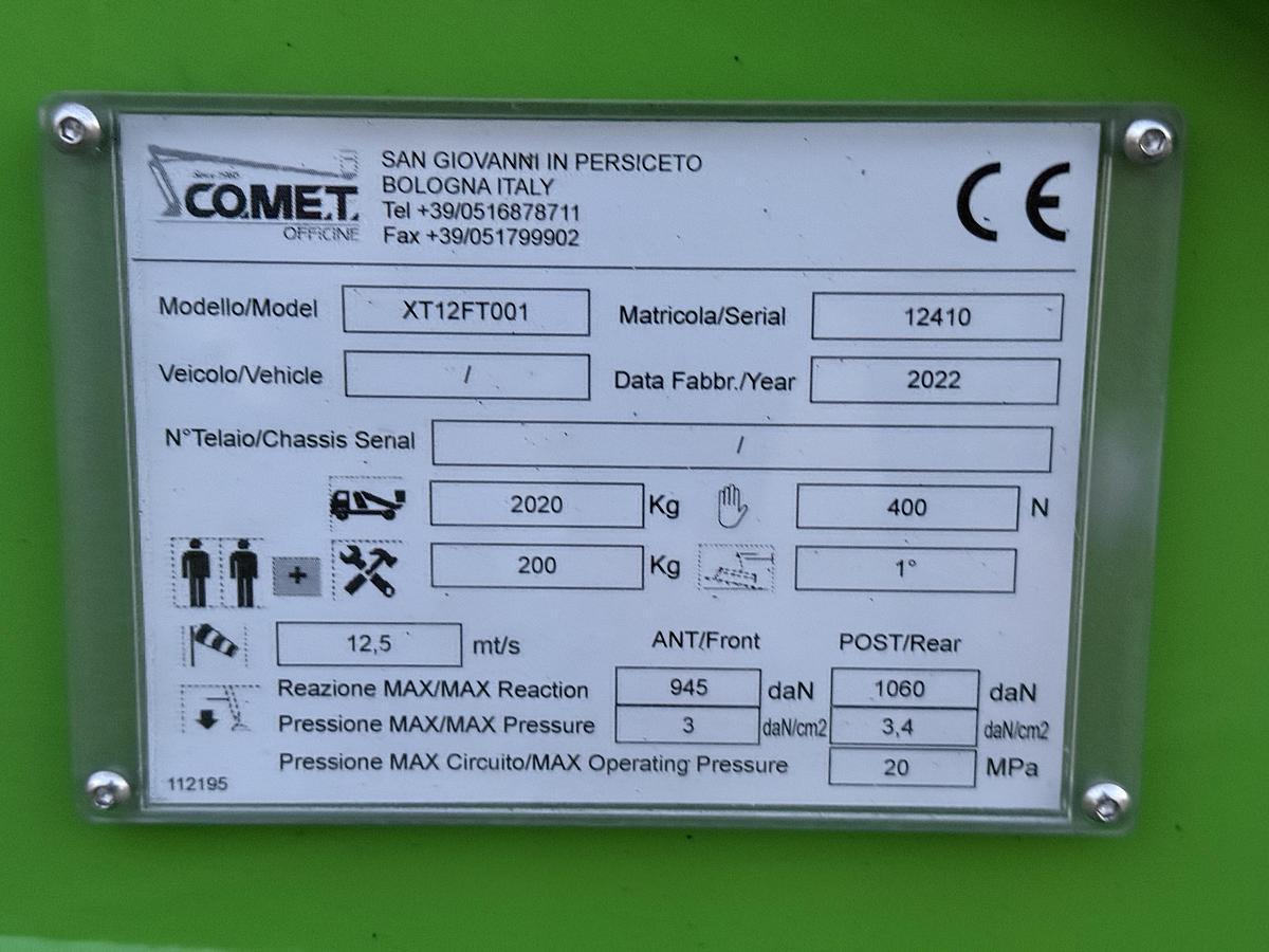 Gebruikt 2023 Comet Leopard 18, Spin Hoogwerker, 4 stuks