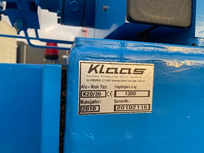 Gebruikt Klaas K20-30 TS Premium, Dakdekker bouwkraan