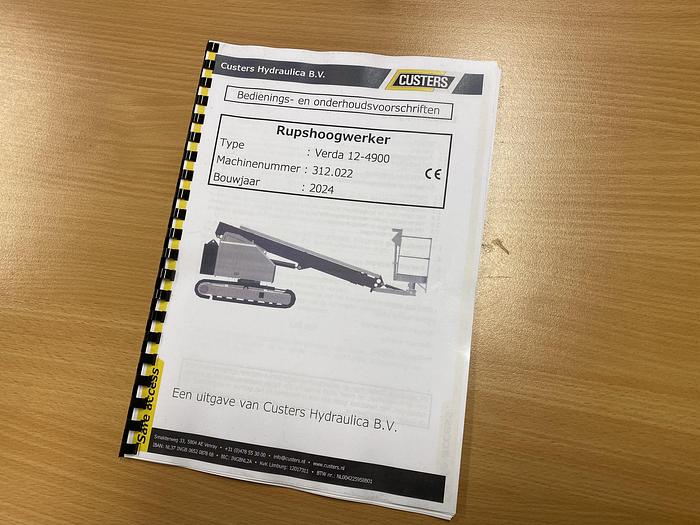 Gebruikt 2024 Custers Verda 12-4900, Rups hoogwerker - NEW-