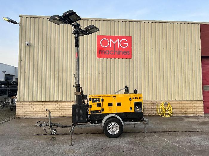 Gebruikt Atlas Copco QAS 14, Generator + Lichtmast / Light tower