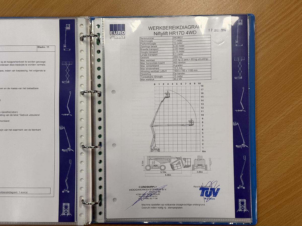 Gebruikt 2014 Niftylift HR17D 4x4, Hoogwerker