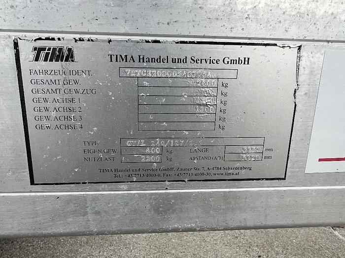 Gebruikt Tima Aanhanger, Hoogwerker transporter,