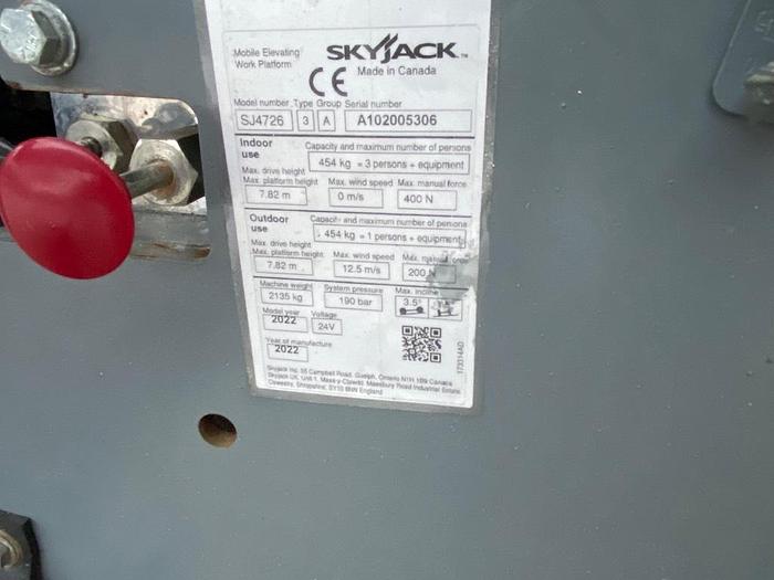 Gebruikt SkyJack SJ 4726, Schaar hoogwerker, 10 meter