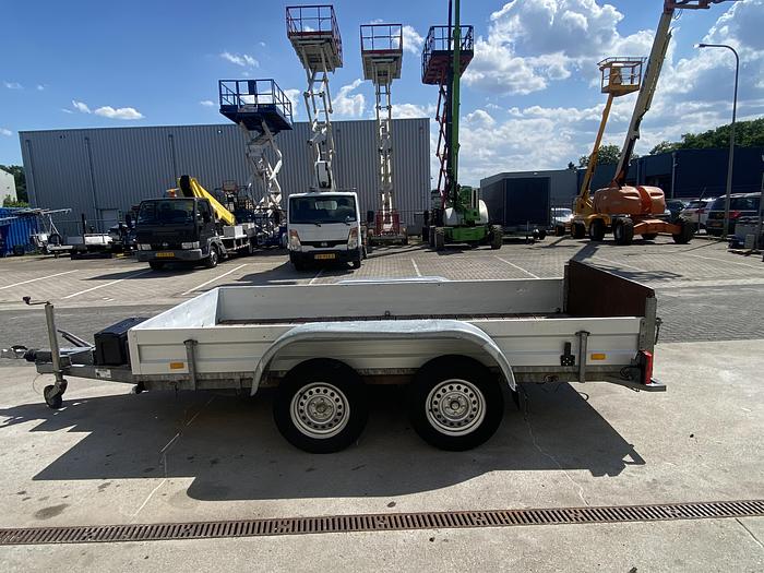 Gebruikt 2004 Humbaur Machinetransporter, Hydraulisch zakbaar, aanhangwagen