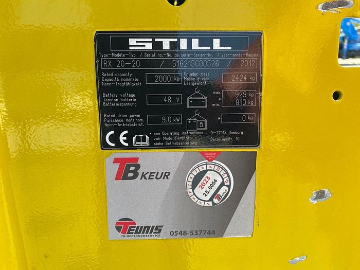 Gebruikt Still RX20-20, Heftruck, 2 ton