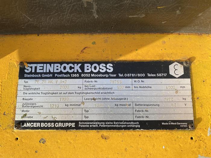 Gebruikt 1990 Steinbock Boss Heftruck PE20 MK VA-2, 2000KG, Elektro