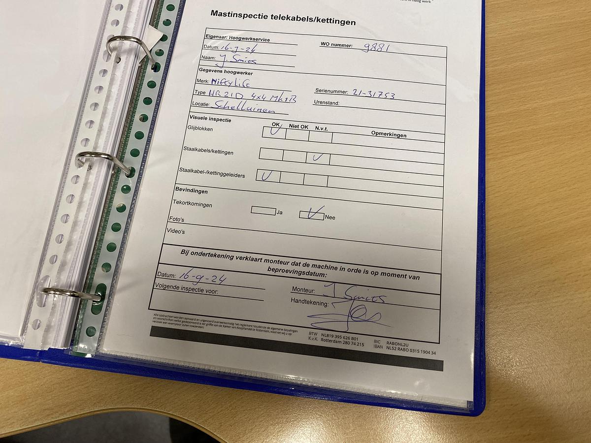 Gebruikt 2015 Niftylift HR21 D MK1B 4x4, Hoogwerker, 21 meter