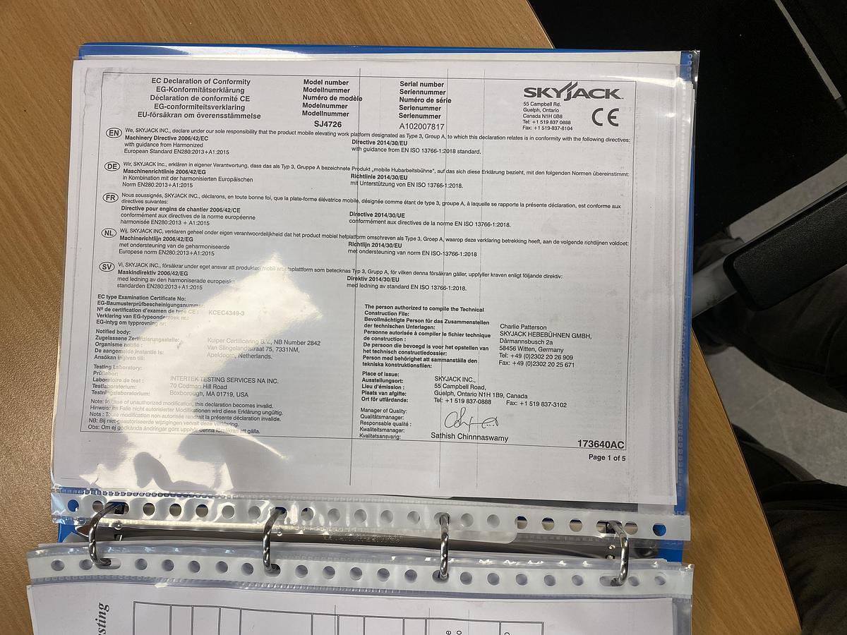 Gebruikt 2023 Skyjack SJII 4726, Schaar hoogwerker, 10 meter