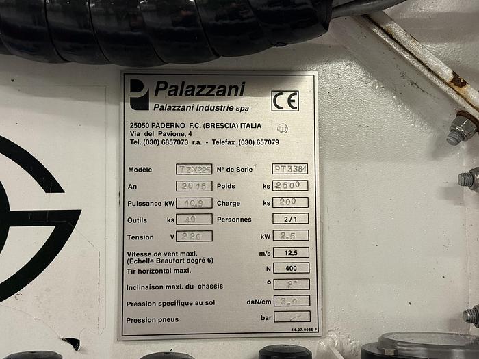 Gebruikt 2015 Palazzani TZX225, Spin hoogwerker, 22,5 meter