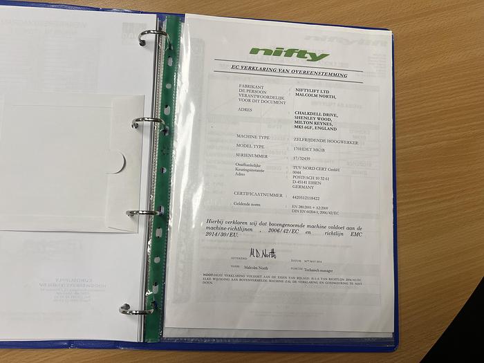 Gebruikt Niftylift 170HDET Aanhanger hoogwerker, 17 meter