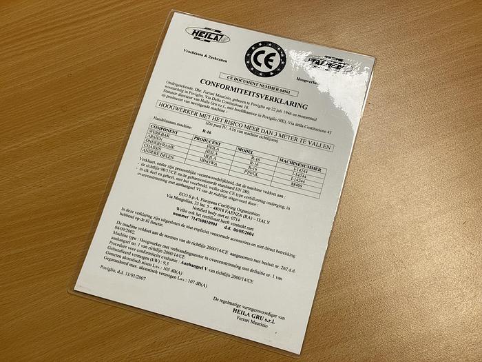 Gebruikt 2007 Italmec R16, Spin hoogwerker