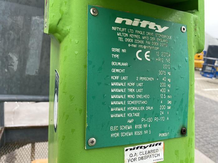 Gebruikt 2011 Niftylift HR12 NE, Hoogwerker 12 meter