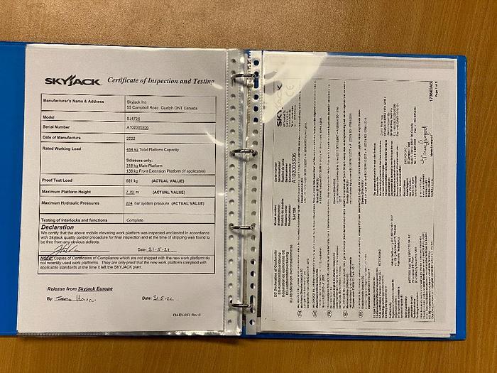 Gebruikt SkyJack SJ 4726, Schaar hoogwerker, 10 meter