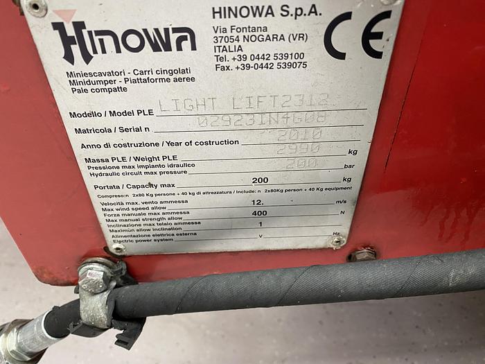Gebruikt 2010 Hinowa LightLift 23.12, Spin, Hoogwerker