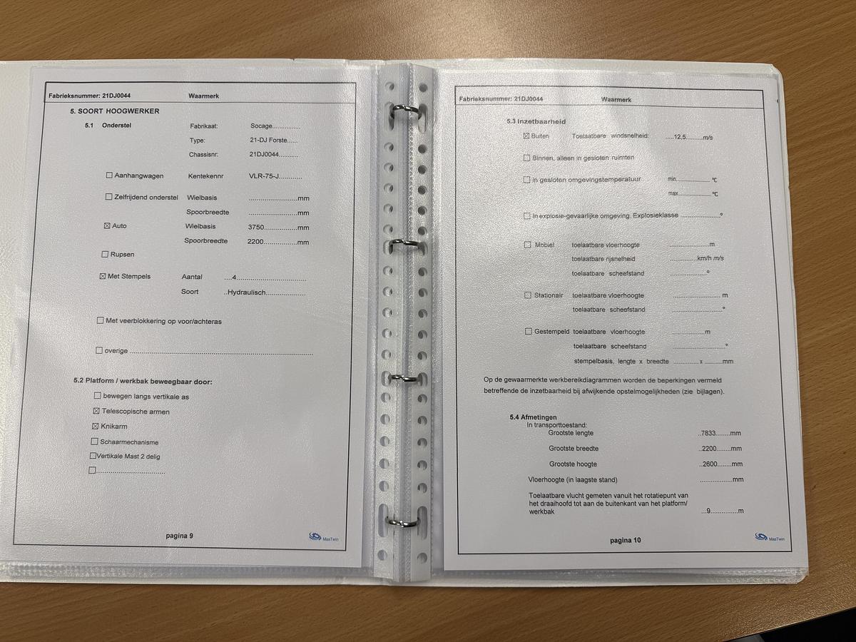 Gebruikt 2020 Socage 21DJ, Autohoogwerker, 21 meter